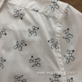 100% cotton print short sleeve shirt in sunmmer